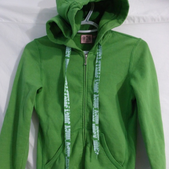 Juicy Couture small green zip sweatshirt hoodie